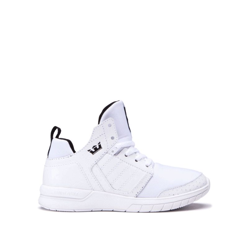 Supra Varsity Method High Top Schuhe Kinder - Weiß IJQ99560